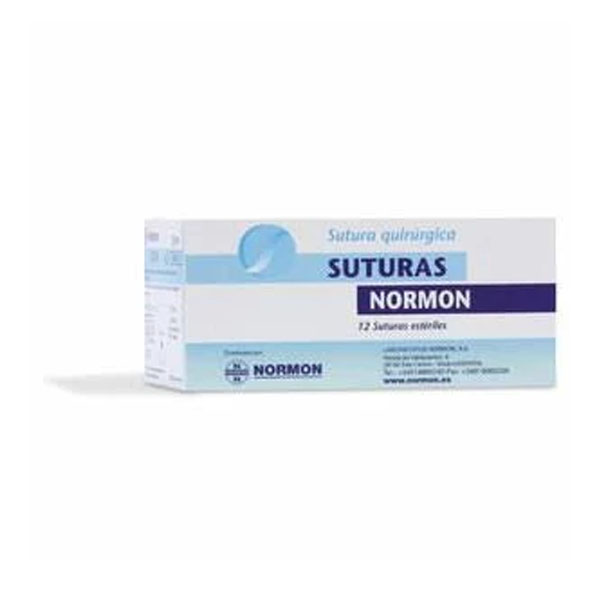 SUTURA NORMON SEDA NATURAL 2/0 T 1/2 CIRCULO DE 23