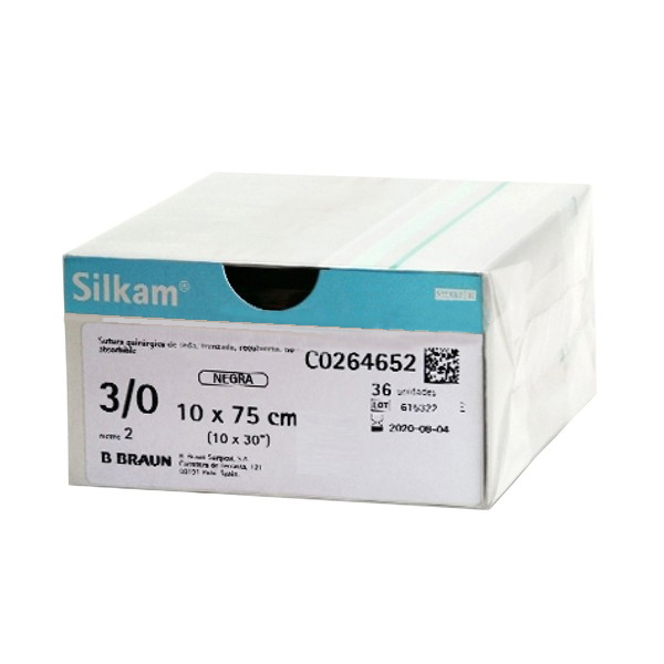 SUTURA SEDA 3/0 SILKAM